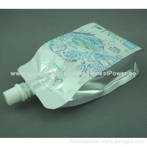 Spout Pouches with Gravure Printing, Packaging for Liquid and Cosmetics, Customized Sizes Accepted